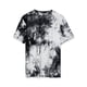 thumbnail image 1 of Novedad para hombre, camiseta con efecto tie dye, manga corta, hip hop, camiseta estampada de veranoBlanco negro M, 1 of 6