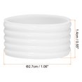 thumbnail image 2 of 8 Pack Badminton Racket Racquet Handle Grip Fix Ring Grip Band Rubber Ring, White, 2 of 6