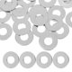 thumbnail image 1 of Arandelas planas de acero inoxidable de 50 piezas para pernos y tornillos Arandela plana redonda de metal Junta de hardware resistente para uso industrial de construcción, 1 of 8