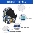 thumbnail image 4 of Campus Commuter Hawaii Tropical Wind Palm Leaves Backpack: Durable & Lightweight Laptop Daypack for Students, Large Capacity Bookbag, An Excellent Gift for Women and Men for High School & College, 4 of 6