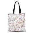 thumbnail image 1 of JSDART Sac Fourre-Tout en Toile Marbre Cuivre Éclaboussures Taches Marbré Noir et Blanc Moderne Réutilisable Épaule Courses Sac à Main, 1 of 1