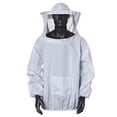 thumbnail image 1 of Professional White Beekeeping Suit, Jacket, Pull Over The hood zips partially off of the jacket provides extra storage, 1 of 5