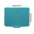 thumbnail image 3 of Drying Mat for Kitchen Counter, Non-Slip Silica Gel Heat Resistant Pad, Built-In Heat Drying, Multifunctional Dish Drying Mat with Hanging Hole, Easy to Clean and Store, 3 of 6