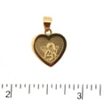 thumbnail image 2 of 18K Yellow Gold Angel Heart Medal Pendant (17mm x 12mm with Bail), 2 of 3