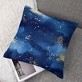 thumbnail image 7 of Acheng Gold and Blue Abstract Art Short Plush Pillowcase Set of 2 White, 7 of 7