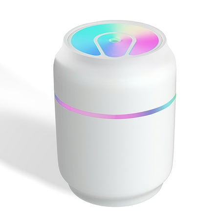 

Air Humidifier 200ml USB Colorful Light Mist Diffuser Adjustable Oil Essential Sprayer for Home Office Car White