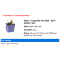 thumbnail image 2 of Relay - Compatible with 2006 - 2010 INFINITI M35 2007 2008 2009, 2 of 2