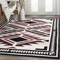 thumbnail image 2 of Abani Molana Collection Southwestern Black Red Machine Washable Area Rug, 6' x 9', 2 of 6