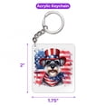 thumbnail image 5 of Patriotic Schnauzer Celebrates 4th of July Acrylic Keychain Miniature Schnauzer Dog Lover Collar Charm Tag Keyring - 02009, 5 of 5