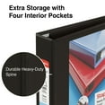 thumbnail image 3 of Staples Heavy Duty 2" 3-Ring View Binder Black (24684) 82679, 3 of 6