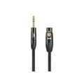 thumbnail image 2 of Monoprice XLR Female to 1/4 Inch TRS Male Cable - 6 Feet - Black | 16AWG, Gold Plated - Stage Right Series, 2 of 6