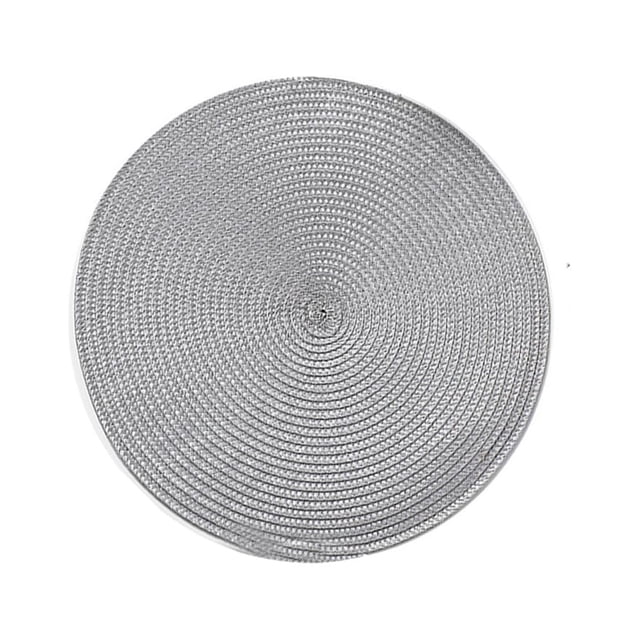 Matsuzay Posavasos trenzados de mantel, manteles individuales de aislamiento térmico de tejido hueco, herramientas de cocina, suministros para Mostrada Plata