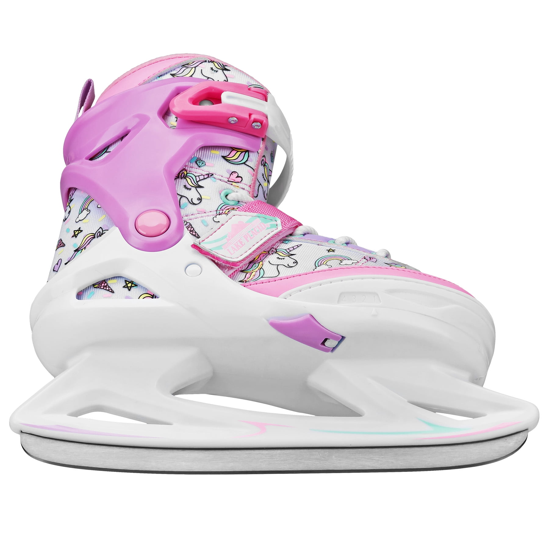 Lake Placid Peak Girl's Adjustable Ice Skates Unicorn Size Medium (1-4)