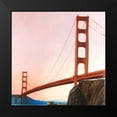 thumbnail image 2 of Atelier B Art Studio 15x15 Black Modern Framed Museum Art Print Titled - Sunset on the Golden Gate Bridge, 2 of 5