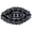 Black, variant on BomHCS 21 Inch Length Oval Lace Crochet Flowers Doilies Tablecloth Placemat Washable Kitchen Vase Doily