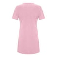 thumbnail image 4 of YanHoo Women's Summer Tshirt Dresses Short Sleeve Crew Neck Casual Dress Solid Basic Loose Mini Dress, 4 of 4