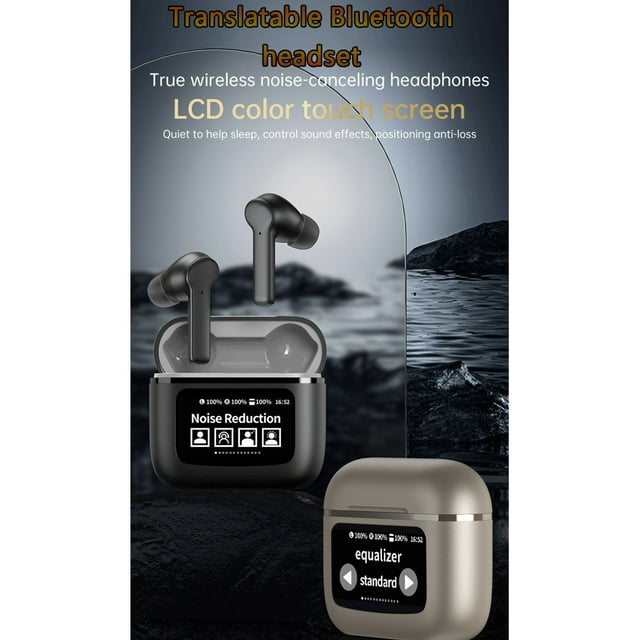 Pisexur Electrónica para Hombres Traductor de Idiomas Audífonos 3 en 1 Audífonos de Traducción Reales Compatibles con 144 Idiomas Dispositivo de Traducción de Voz Instantánea Bluetooth en Línea Bidir