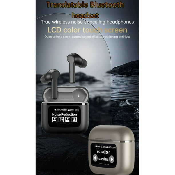 Pisexur Electrónica para Hombres Traductor de Idiomas Audífonos 3 en 1 Audífonos de Traducción Reales Compatibles con 144 Idiomas Dispositivo de Traducción de Voz Instantánea Bluetooth en Línea Bidir