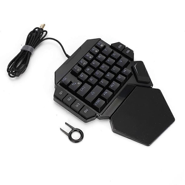 RGB Blacklight One-Handed Mechanical Keyboard with Macro Definition ...