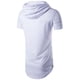 thumbnail image 3 of Hombres Sólido Manga Larga Casual Con Capucha Doble Lado Cremallera Camiseta Manga Corta Recta Moda Personalidad Top Pompotops  oipoqjl52079, 3 of 3