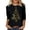 Black, variant on Plus Size Summer Clothes for Women Christmas Tree 3/ 4 Length Sleeve Round Neck Tshirts Tops Womens Size Small Shirt Athletic Long Sleeve Shirt Long Sleep Utility Short underneath Grey 3XL