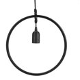 thumbnail image 1 of E27 Lampe LED Moderne pour Salle à Manger Bar Géométrique Cadre en Fer Noir 220V (Ronditude), 1 of 8