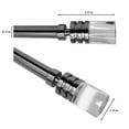 thumbnail image 5 of Versailles - Crystale Luvina Finial Curtain Rod Set, Adjustable Length from 30" to 78", Silver, 5 of 5