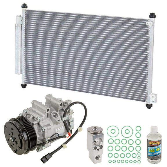 A/C Kit w/ AC Compressor Condenser & Drier For Honda Civic 1.8L 4-Door & Acura ILX 2.0L 2012 2013 2014 2015 - BuyAutoParts