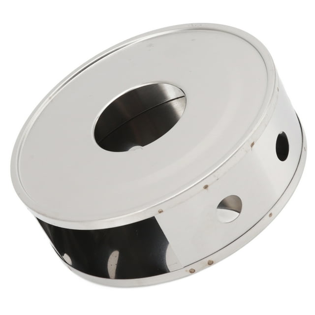 Calentador De Tetera De Acero Inoxidable, Elegante Y Duradero, Diseño Hueco Para Luces Y Sombras, Tamaño Compacto, Calentador De Velas De Té Para Acero Inoxidable, Vidrio,