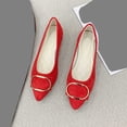 thumbnail image 2 of Taqqpue Women Shoes Under 15 Dollars Women's Versatile Plus-Size Pointed-Toe Multi-Color Metallic Embellished Comfortable Flat Shoes for Women, 2 of 6