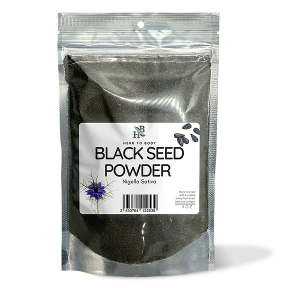 Herb To Body Black Seed Powder | Nigella Sativa | Wildcrafted | 4oz