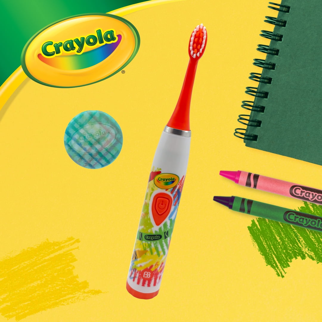 Brush Buddies Crayola Sonic Powered Toothbrush 5-Piece Set