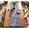 thumbnail image 2 of Vargottam Sustainable Cotton Table Runner Textured Twill Fabric Elegant Florals Pattern 14 Inch Wide Washable Runner for Dining, Console, Coffee Tables, 2 of 6