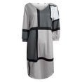thumbnail image 4 of Pisexur Robe à Manches Longues à Col en V Robe Imprimée à Manches Longues pour Femmes Robe Ample Robe Mode Robe pour Femmes, 4 of 5