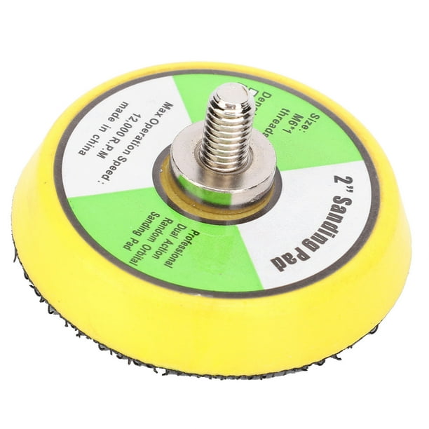 Almohadilla de lijadora, lijadora de aire de 50 mm/2 pulgadas Almohadilla de pulido para lijado Almohadilla de lijado compacta y liviana Jadeshay A