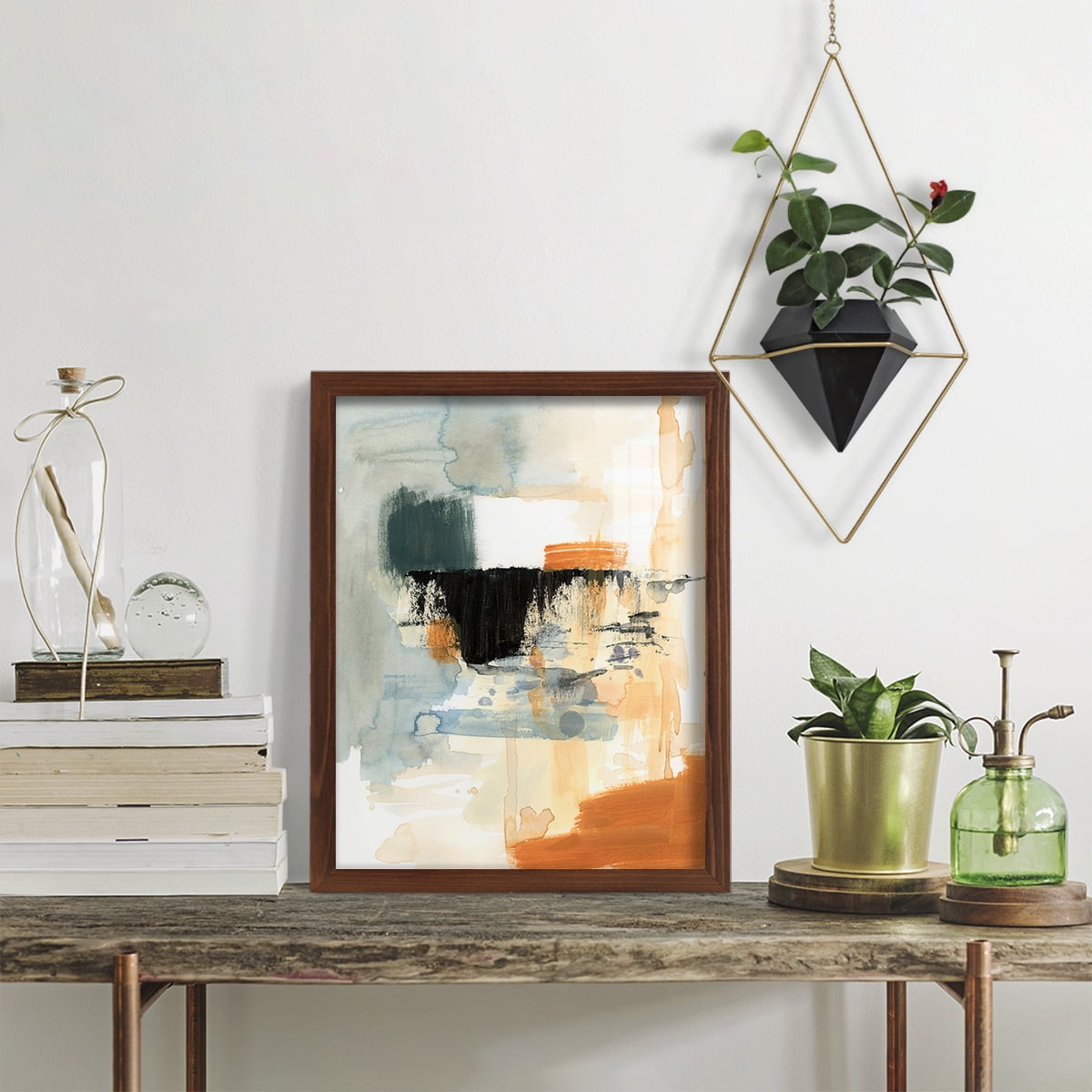 Seria IV - Framed Print w/glass - Chestnut