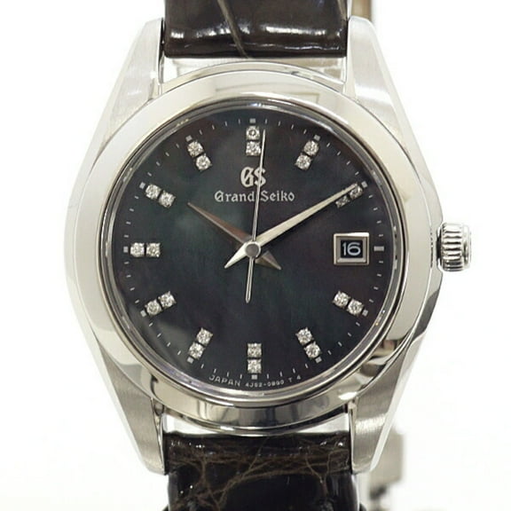 Pre-Owned SEIKO Grand Seiko Men's Watch STGF297 Black Shell Dial Diamond Quartz... (Good)