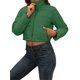 thumbnail image 4 of VISgogo, chaqueta corta para mujer, chaquetas de plumón de Color sólido a la moda, abrigo acolchado recortado, abrigo cálido de invierno VISgogo moda, 4 of 6