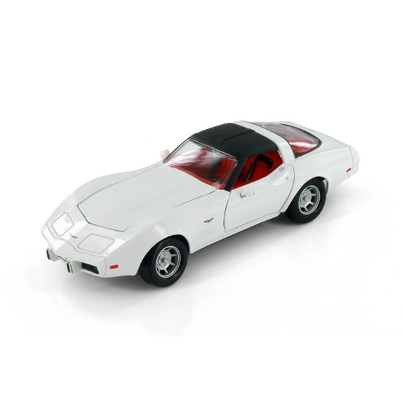 1979 Chevy Corvette Hardtop, White - Showcasts 77244WR - 1/24 Scale Diecast Model Car