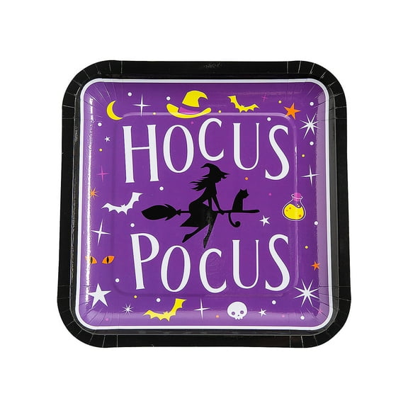Witch Party Square Paper Dinner Plates - 8 Count