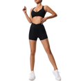 thumbnail image 1 of Conjunto de yoga ajustado de secado rápido for mujer, traje deportivo for correr con bolsillo, transpirable, de dos piezas, estilo nude, 1 of 6
