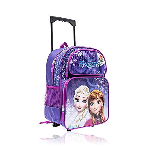 Frozen Anna Elsa 16 Inch Wheeled Backpack for Girls Kids School Bag Walmart