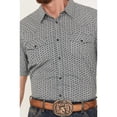 thumbnail image 3 of Gibson Trading Co Men's Co. Water Floral Print Short Sleeve Snap Western Shirt Hunter Green XX-, 3 of 4