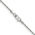 thumbnail image 2 of Auriga Fine Jewelry 10K White Gold 1.2mm Rope Chain Necklace 24inch for Women, 2 of 6