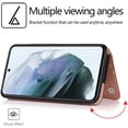 thumbnail image 6 of for Samsung Galaxy S21 FE (Not S21) Wallet Case with Card Holder, Minimalist Luxury PU Leather Magnetic Closure Kickstand Slim Hard Protective Case Cover for Samsung Galaxy S21 FE Rose Gold-SK, 6 of 16