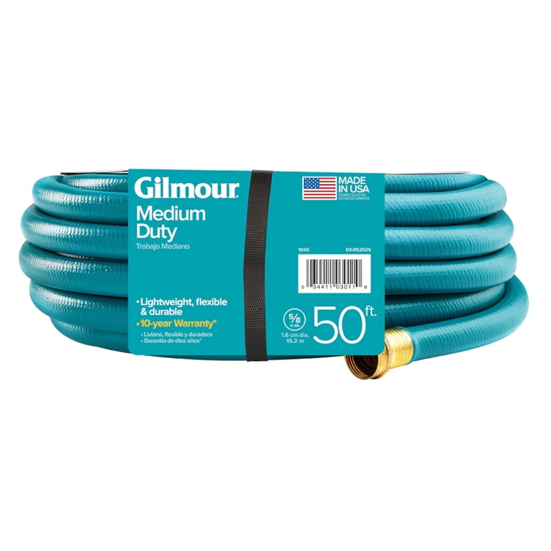 Gilmour 15058050 5/8" x 50' 4 Ply Reinforced Vinyl Garden Hose