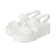 thumbnail image 1 of Sandalia Crocs Brooklyn 4U Cuña Baja Blanca Talle 4, 1 of 7