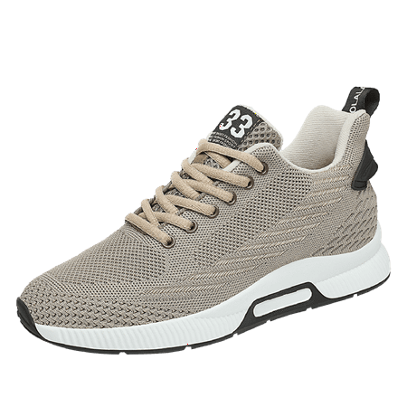 Men s Height Increasing Sneakers Invisible Inner Height Increasing Shoes 1.24 inch Running Shoes Lightweight Breathable Mesh Hidden Heel Sneakers Lace Up Casual Shoes
