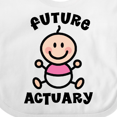 thumbnail image 4 of Inktastic Future Actuary Baby Girl Girls Baby Bib, 4 of 4