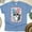 CarolinaBlue, variant on 4th of July Raccoon Shirt, Funny Animal Graphic Tee with Fireworks and Bow, Navy, Size S